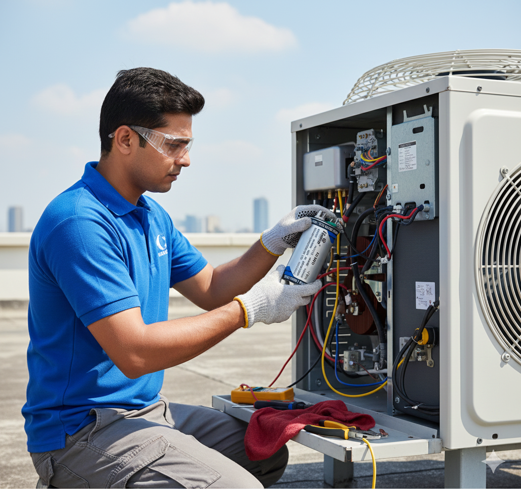 Air Conditioner Single Capacitor